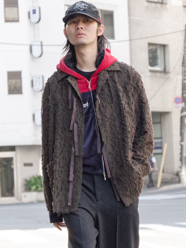 MASU "VICK CAMO RIBBON SHIRT" - BROWN