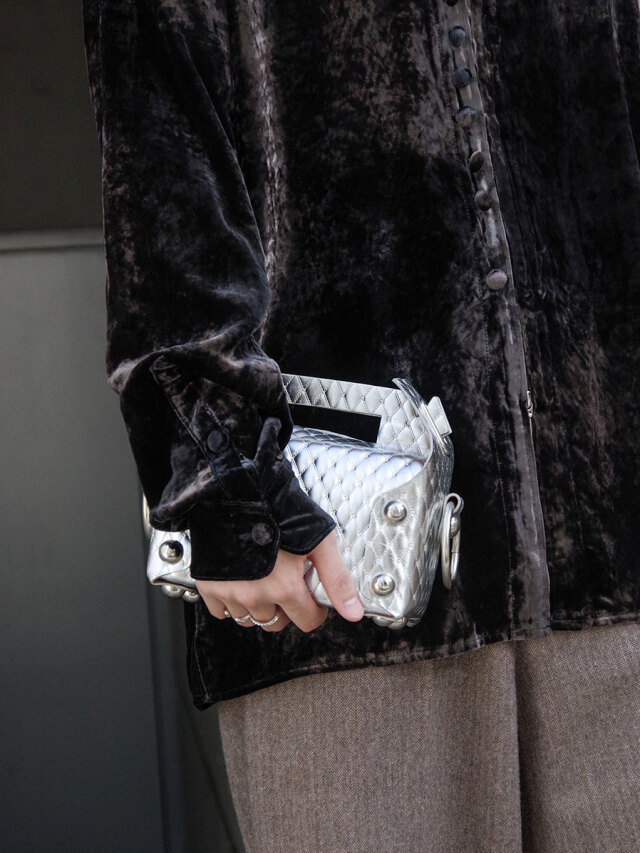 【MASU】25aw LEATHER CAKE BAG シルバー 2025AW】 MASU (マス/エムエーエスユー) 