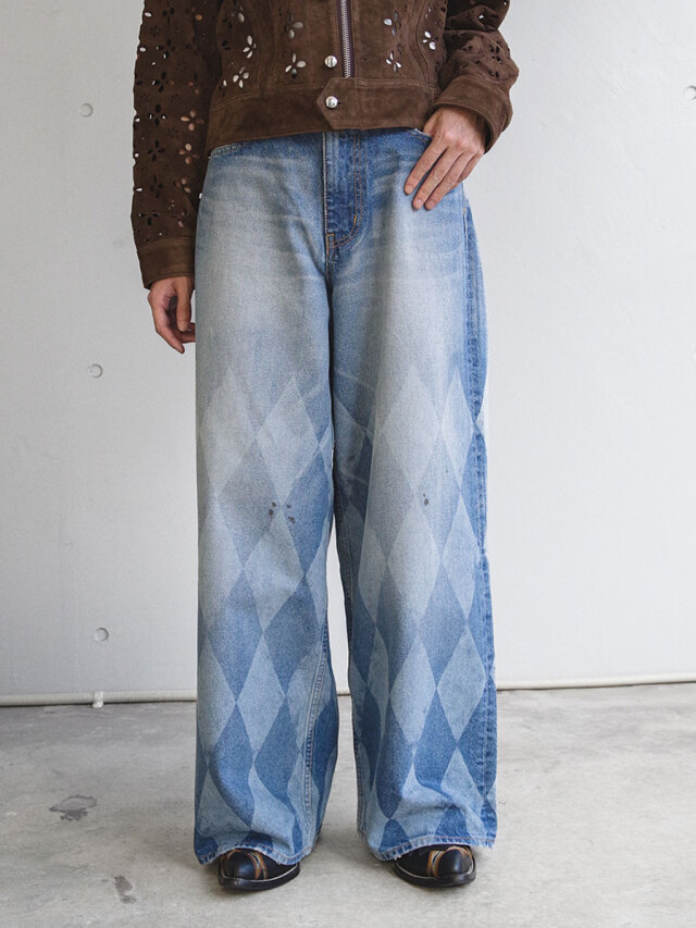 MASU "MB BAGGY JEANS DIAMOND" - INDIGO