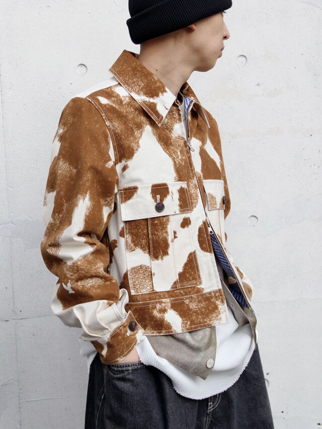 ジャケット・アウター MASU FLOCKY COW SPORTS JACKET SIZE 48 MASU FLOCKY COW SPORTS JACKET SIZE 48 メンズ