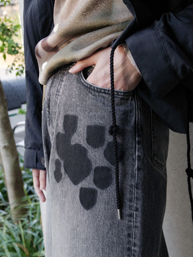 パンツ MASU 25ss EMBLEM BAGGY JEANS size44 2025SS】 MASU (マス/エムエーエスユー) 