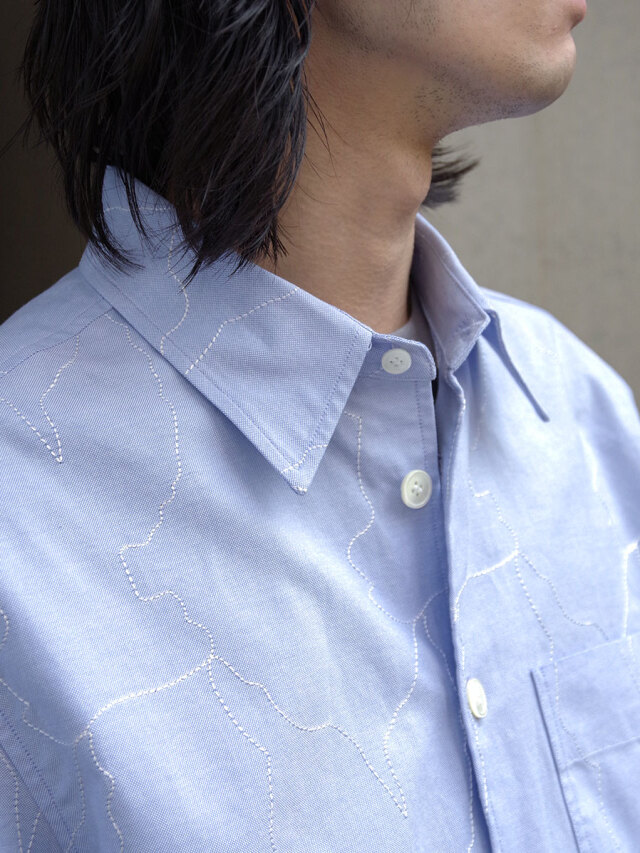 トップス MASU ANGEL HALF SLEEVE SHIRT(SAX) MASU(エムエーエスユー)のANGEL HALF SLEEVE SHIRT SAXの通販
