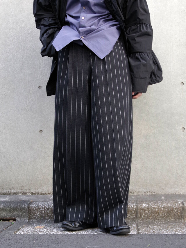 パンツ MASU Classic Easy Trousers MASU（エムエーエスユー）のCLASSIC EASY TROUSERS BLACKの通販