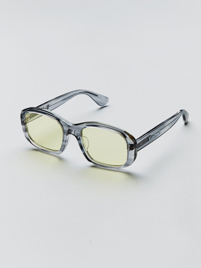MASU ""MASU X BLANC" OVAL SHAPE SUNGLASSES" - GRAY MARBLE