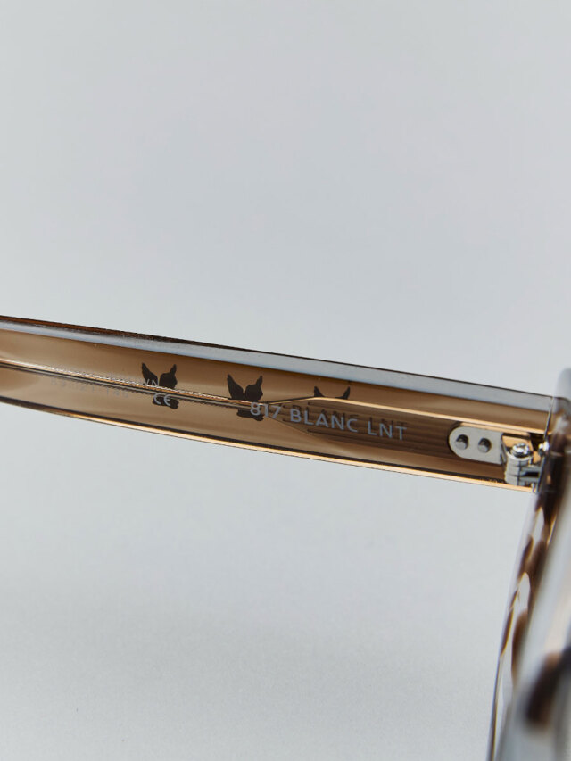 \"MASU X BLANC\"OVAL SHAPE SUNGLASSES ブラウン MASU(エムエーエスユー)のBLANC OVAL SHAPE SUNGLASSES BLACKの