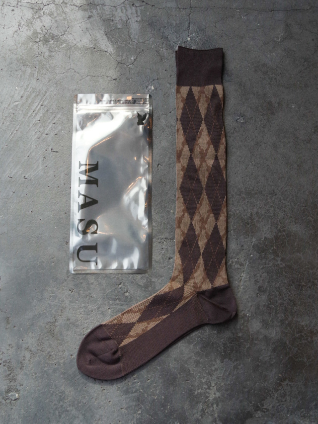 Masu X Tabio” Angel Argyle Socks - Lemon - MASU– MASU