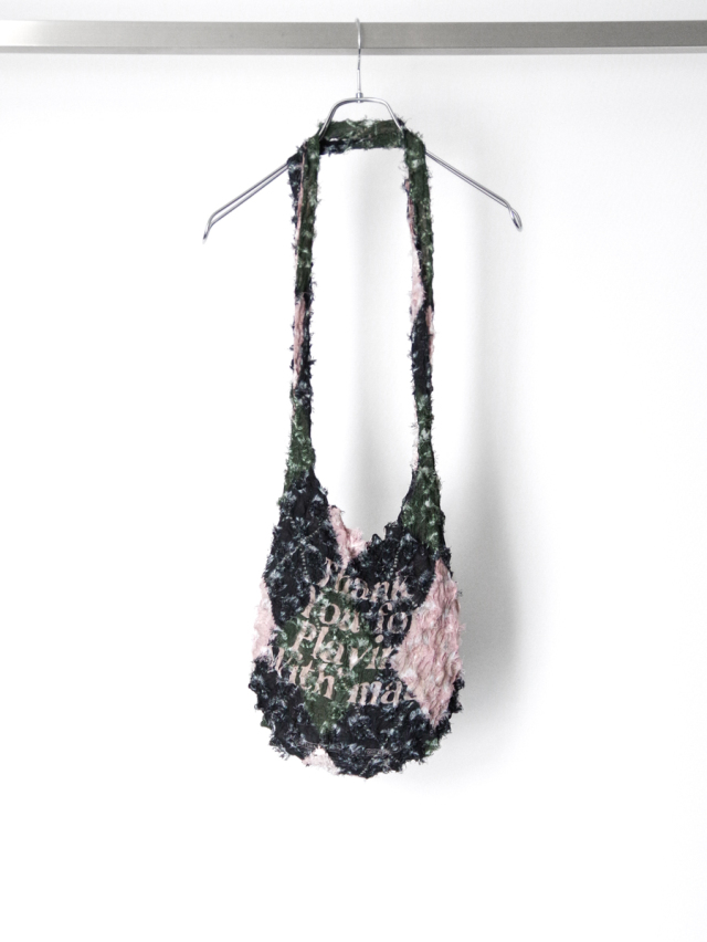 MASU "SPIKY DIAMOND BAG" - PEACH