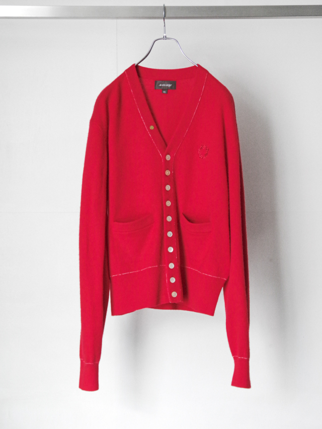 MASU "MB 10 BUTTON CARDIGAN" - RED