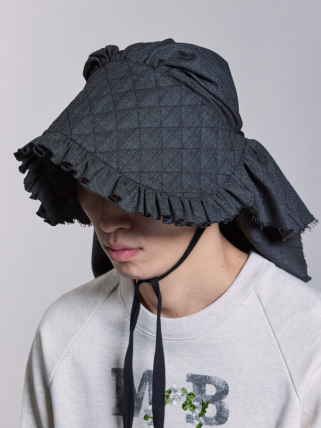 MASU "PRINCE BONNET" - CHARCOAL BLACK