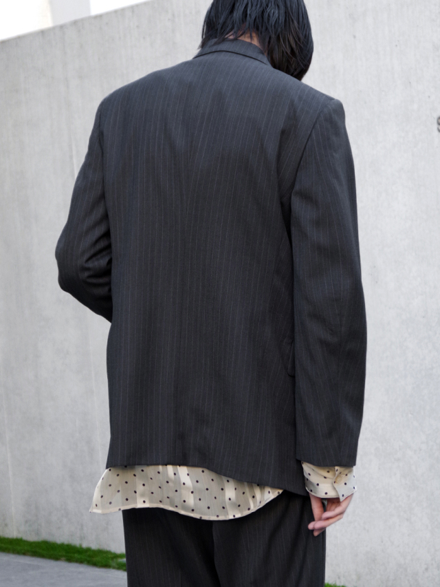 て*ら様 RED BAR TACK TAILORED JACKET - BLAC Red Bar Tack Tailored Jacket - Black - MASU– MASU Official Online