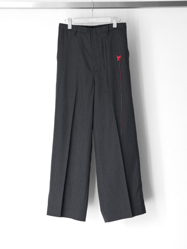 MASU "RED ANGEL WIDE TROUSERS" - BLACK