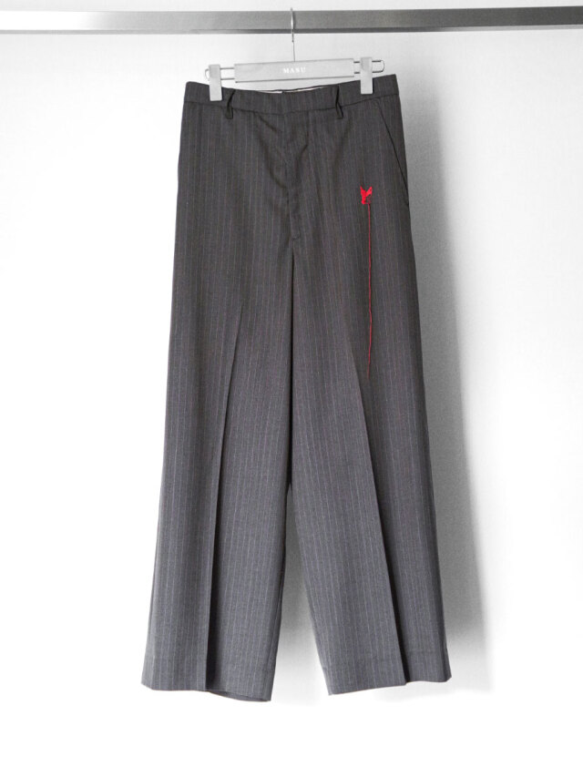 MASU "RED ANGEL WIDE TROUSERS" - STONE GRAY