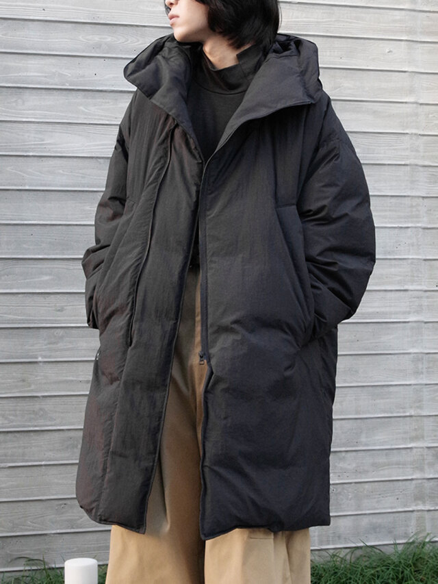 my beautiful landlet "NYLON TASLAN TAFFETA / KAWADA DOWN HOODED COAT"