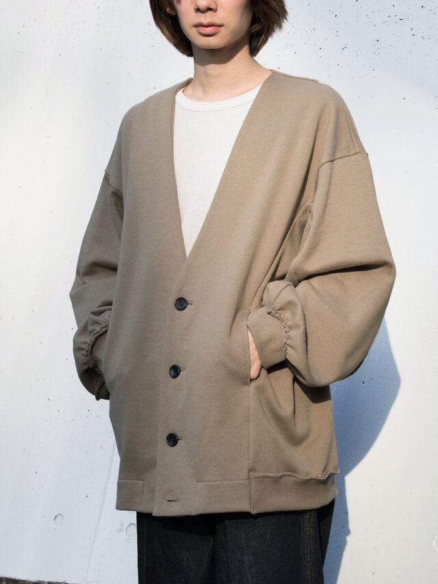 my beautiful landlet "URAKE SWEAT CARDIGAN" - MOCHA