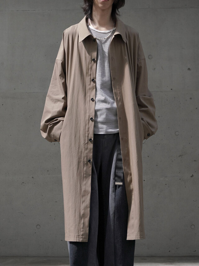 my beautiful landlet "GABERDINE LONG SHIRT COAT" - BEIGE