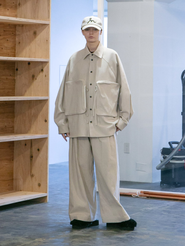 my beautiful landlet 100%コットン my beautiful landlet パンツ 「my landlet」COTTON TWEED WIDE