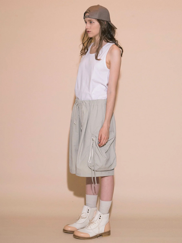 【22SS my beautiful landlet シャツ&ショートパンツ】 my beautiful landlet パンツ 「my landlet」COTTON TWEED WIDE