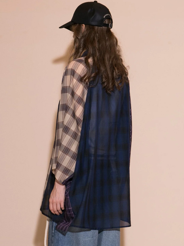 【my beautiful landlet】2024SS シアーシャツ my beautiful landlet】2024SS シアーシャツ