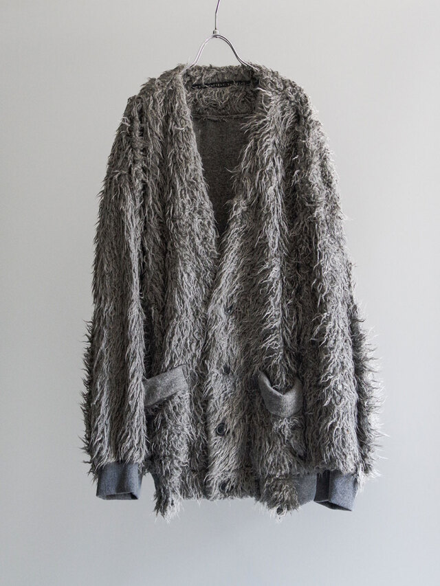 my beautiful landlet "SHAGGY CARDIGAN" - GRAY