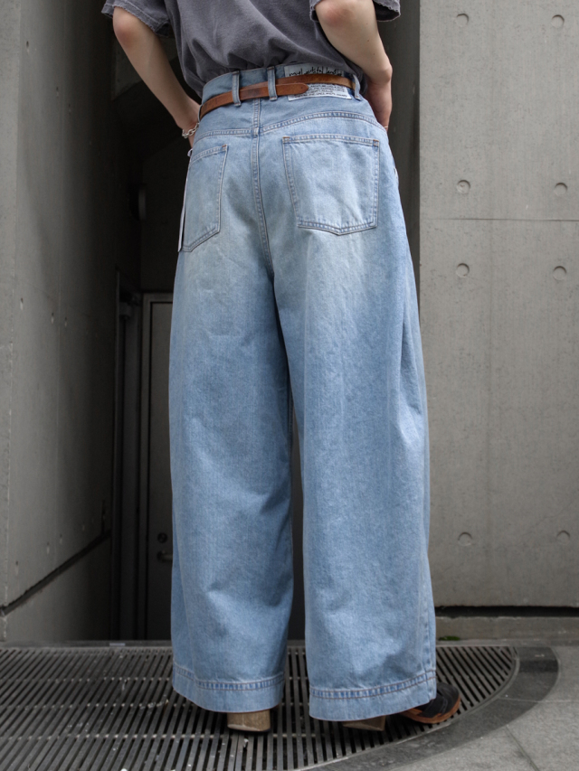 my beautiful landlet　2tuck wide denim my beautiful landlet ジーンズ 「my landlet」DENIM TUCK WIDE