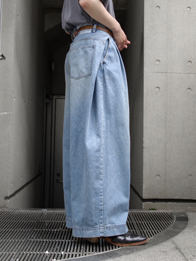 my beautiful landlet　2tuck wide denim my beautiful landlet ジーンズ 「my landlet」DENIM TUCK WIDE