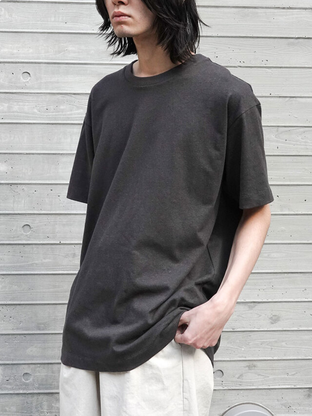 my beautiful landlet "ECOARCH HEMP JERSEY OVERSIZED T-SHIRT" - CHARCOAL