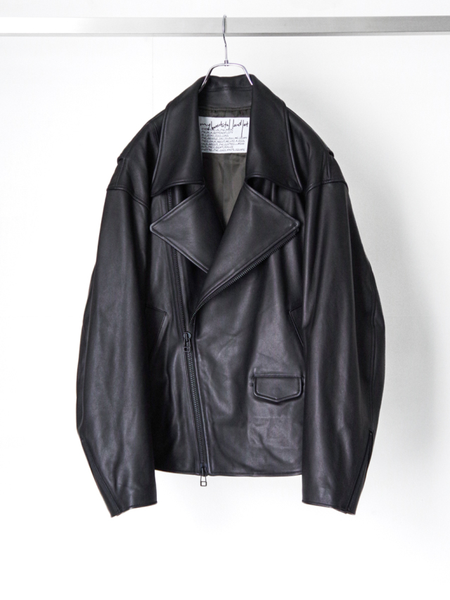 my beautiful landlet "CHROME FREE LAMB LEATHER RIDERS JACKET" - BLACK