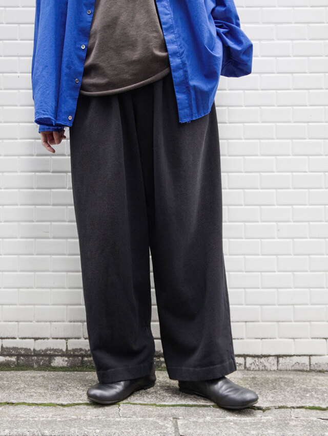 my beautiful landlet "DAMAGE SWEAT WIDE PANTS" - BLACK