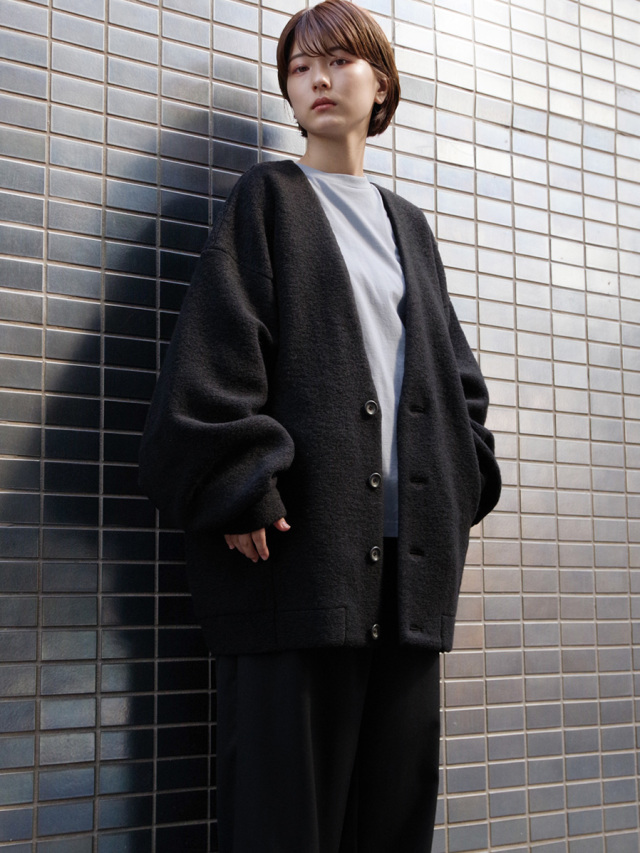 【24SS my beautiful landlet ビッグカーディガン】 my beautiful landlet カーディガン 「my landlet」HEAVY FRENCH
