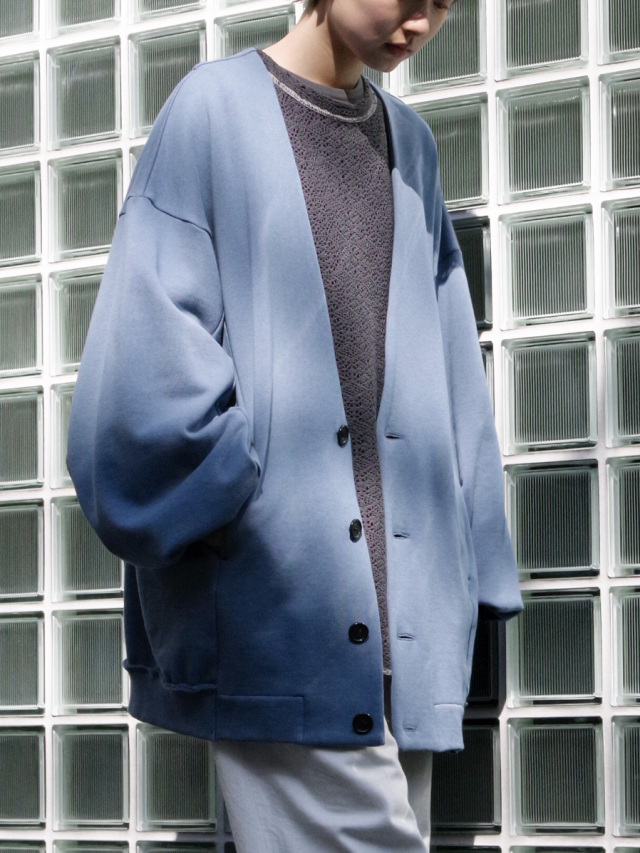 my beautiful landlet "URAKE SWEAT CARDIGAN" - BLUE