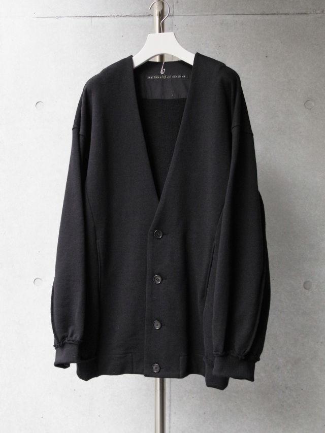 my beautiful landlet "URAKE SWEAT CARDIGAN" - BLACK