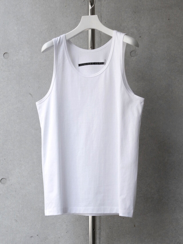 LAST 1._my beautiful landlet "MERCERIZATION JERSEY STANDARD TANK TOP" - WHITE