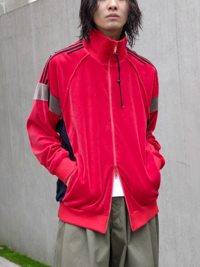 my beautiful landlet "COTTON VELOUR TRACK JACKET" - RED