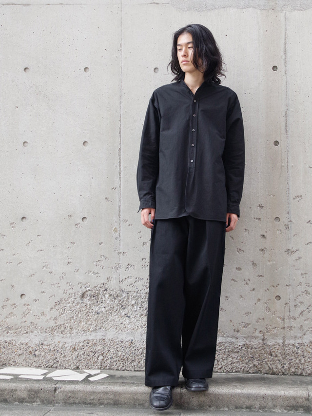 RAKINES HARD-TWIST DENIM / OVERLAP PANTS