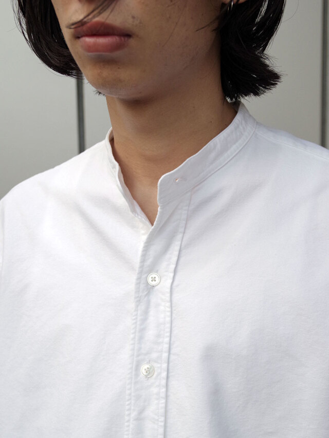 RAKINES/ラキネス　Band collar shirt/バンドカラーシャツ RAKINES （ラキネス) 