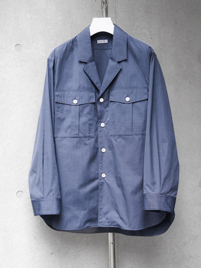 RAKINES ラキネス 23ss 侍ら Explorer shirt ネイビー 