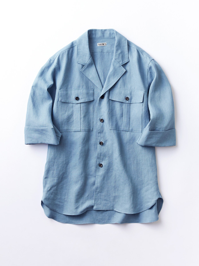 RAKINES】LINEN WEATHER - EXPLORER SHIRT