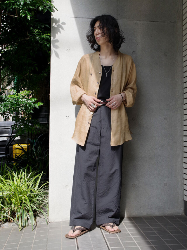 定価86100円】SASQUATCHfabrix リバーシブル リネンコート