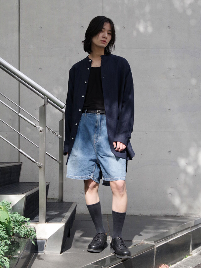 新品 RAKINES ラキネス リネン ハーフジップ シャツ ジャケット 3 RAKINES（ラキネス）中古・古着オンライン通販 | Kindal