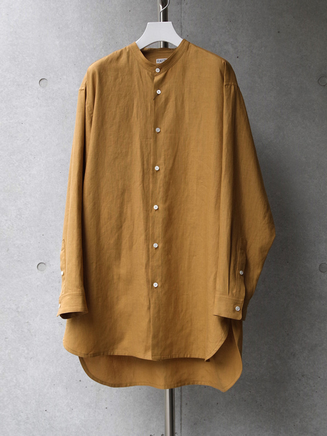 RAKINES "High count fine linen - Ethnic shirt" - Marigold