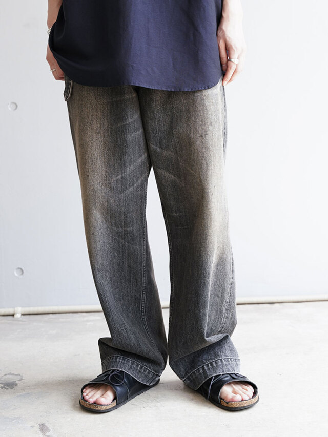 YOKO SAKAMOTO "BELTED TROUSERS" - VINTAGE BLACK