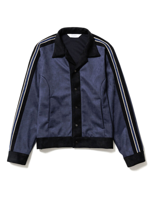 Sasquatchfabrix. "SYNTHETIC FAUX SUEDE TRACK JACKET"