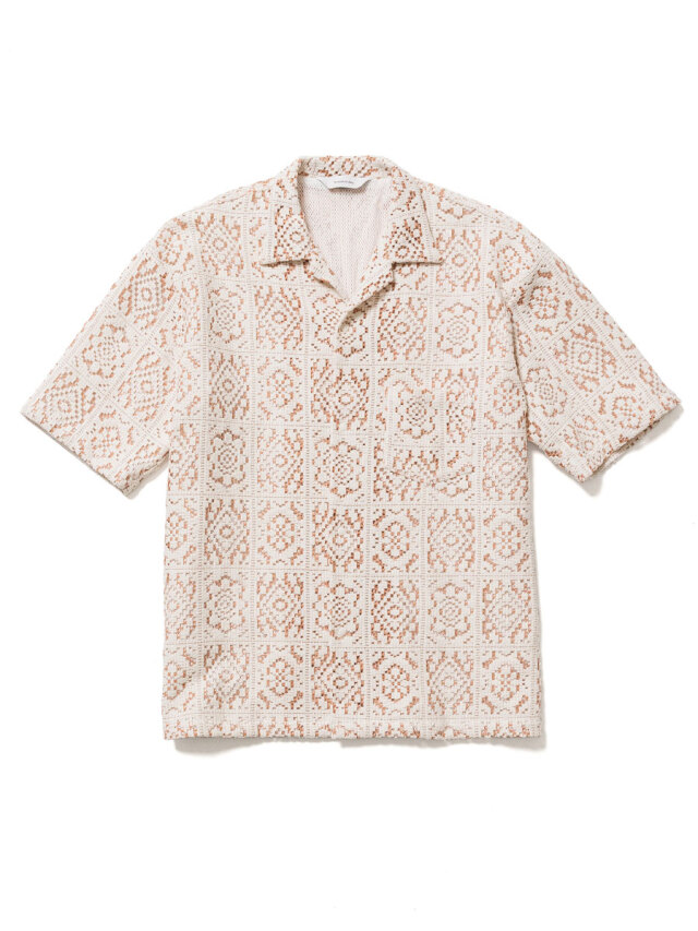 今期完売Sasquatchfabrix. 2025ssコットンリネン刺繍シャツ SALE】Sasquatchfabrix. (サスクワァッチファブリックス) 