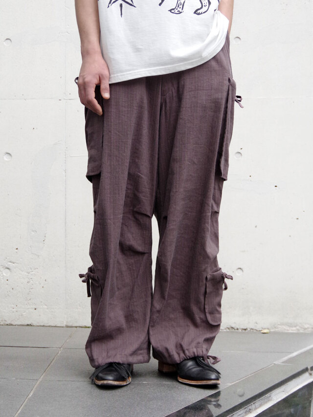 Sasquatchfabrix. "DRAWSTRING PK CARGO PANTS" - BROWN