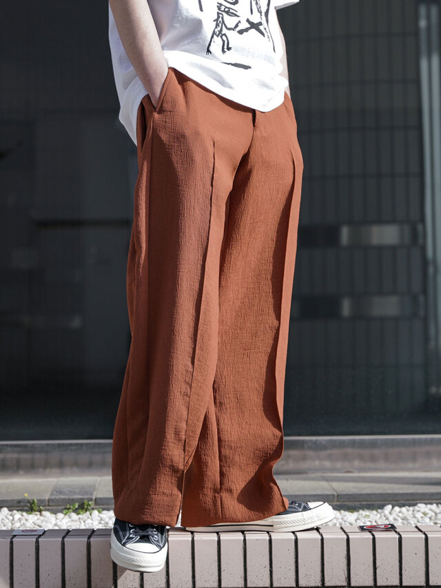 Sasquatchfabrix. "DOUBLE SLASH PK SLACKS" - BROWN