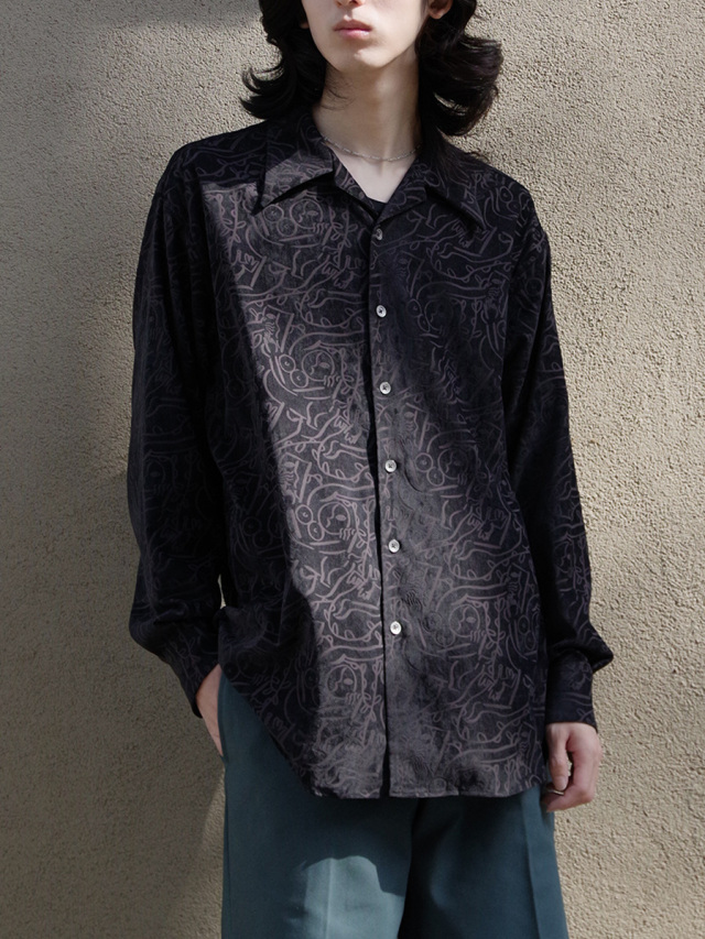 Sasquatchfabrix. "CUBISM "LOVE & PEACE” OC L/S SHIRT" - BLACK