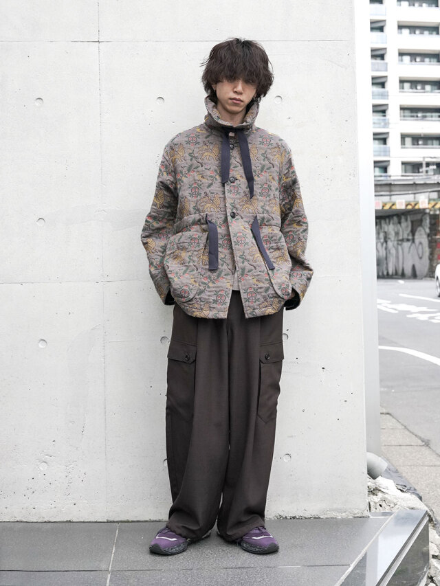 希少　サスクワッチファブリックス 着物 コート ステンカラー L 2024SS】 Sasquatchfabrix. (サスクワァッチファブリックス