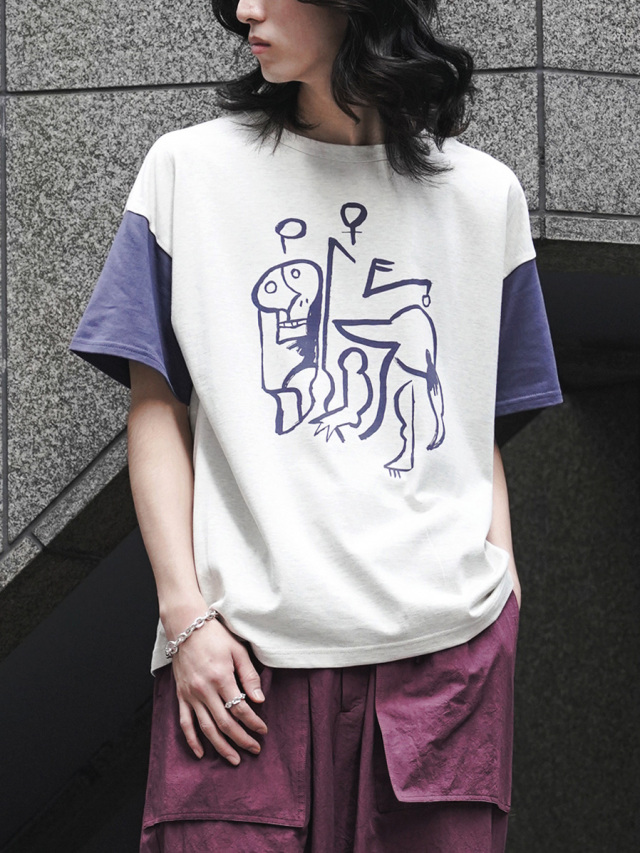 Sasquatchfabrix. "“CUBISM JAH” 2TONE H/S T-SHIRT"
