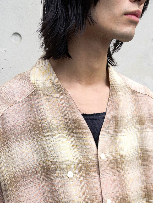 Sasquatchfabrix. 板染 チェック ロングスリーブ M sasquatchfabrix【サスクワッチファブリックス】正規取り扱い店