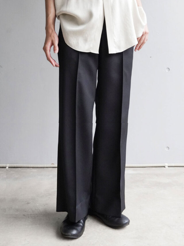 Sasquatchfabrix. "SEMI FLARE SILHOUETTE SLACKS" - BLACK
